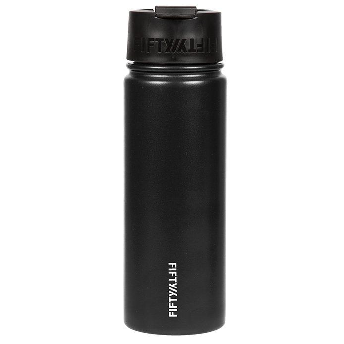 Fifty Fifty Vacuum Insulated Bottle Flip Lid 591ML (Matte Black)